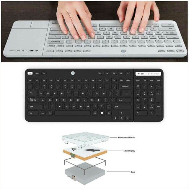 Jaasta E-Ink toetsenbord in opmars